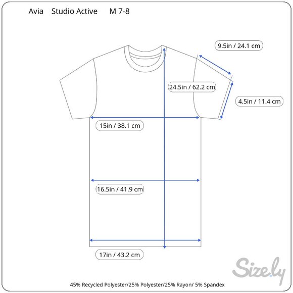 Avia Girls Purple Tunic Top With Pockets Size M 7-8 - Picture 11 of 11